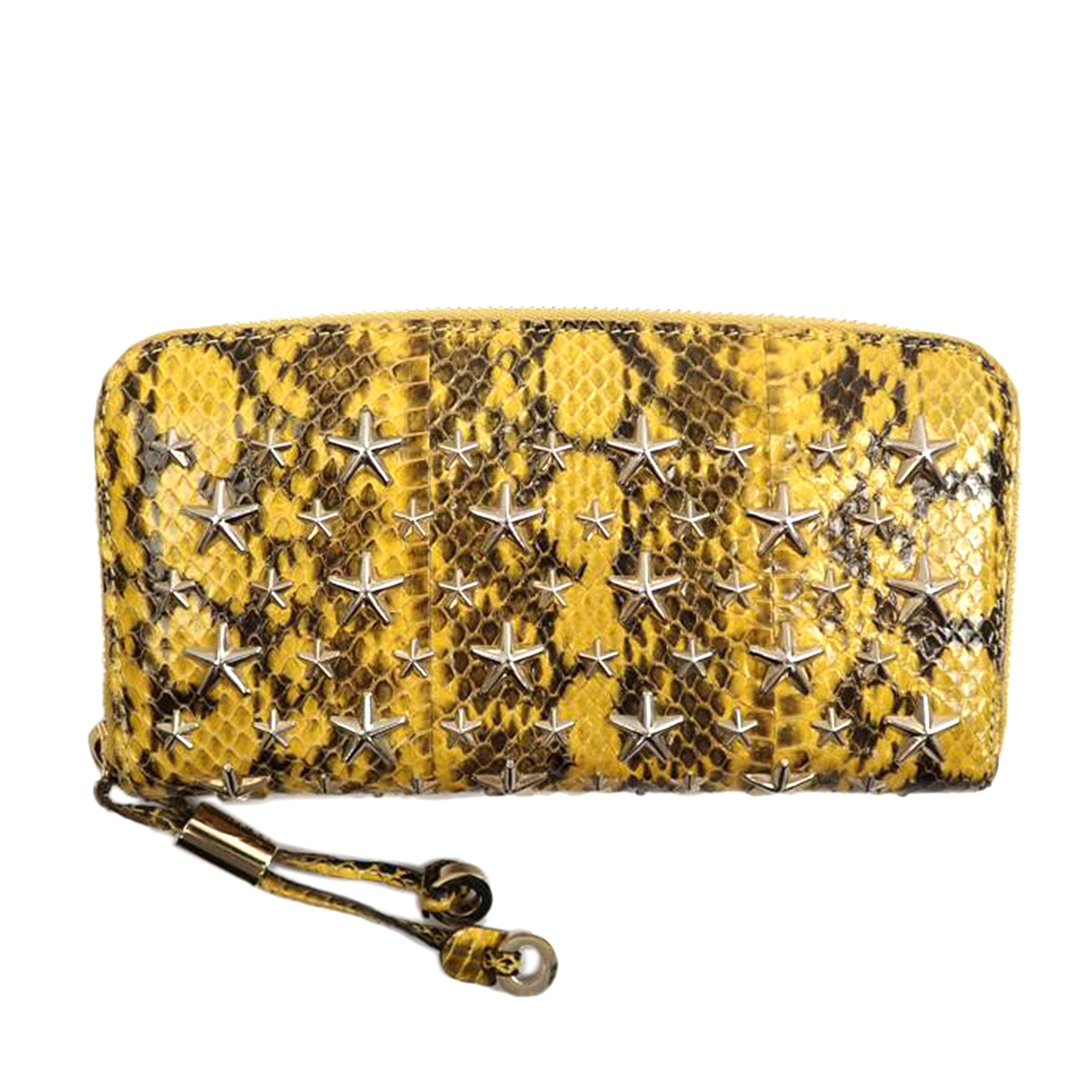 ＪＩＭＭＹ　ＣＨＯＯ ジミーチュウ/パイソンスタッズ長財布//ABランク/62