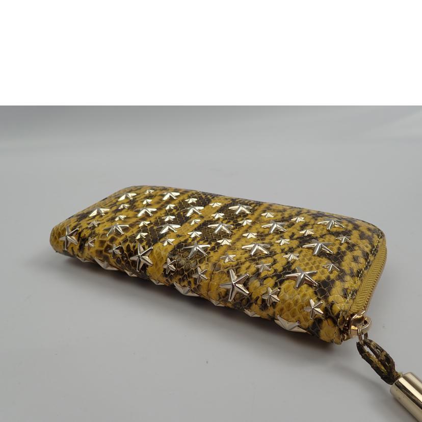 ＪＩＭＭＹ　ＣＨＯＯ ジミーチュウ/パイソンスタッズ長財布//ABランク/62