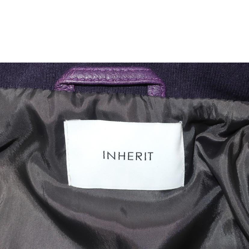 ＩＮＨＥＲＩＴ インヘリット/レザージャケット　羊革　パープル/18-011-720-3046-1-0//Aランク/65