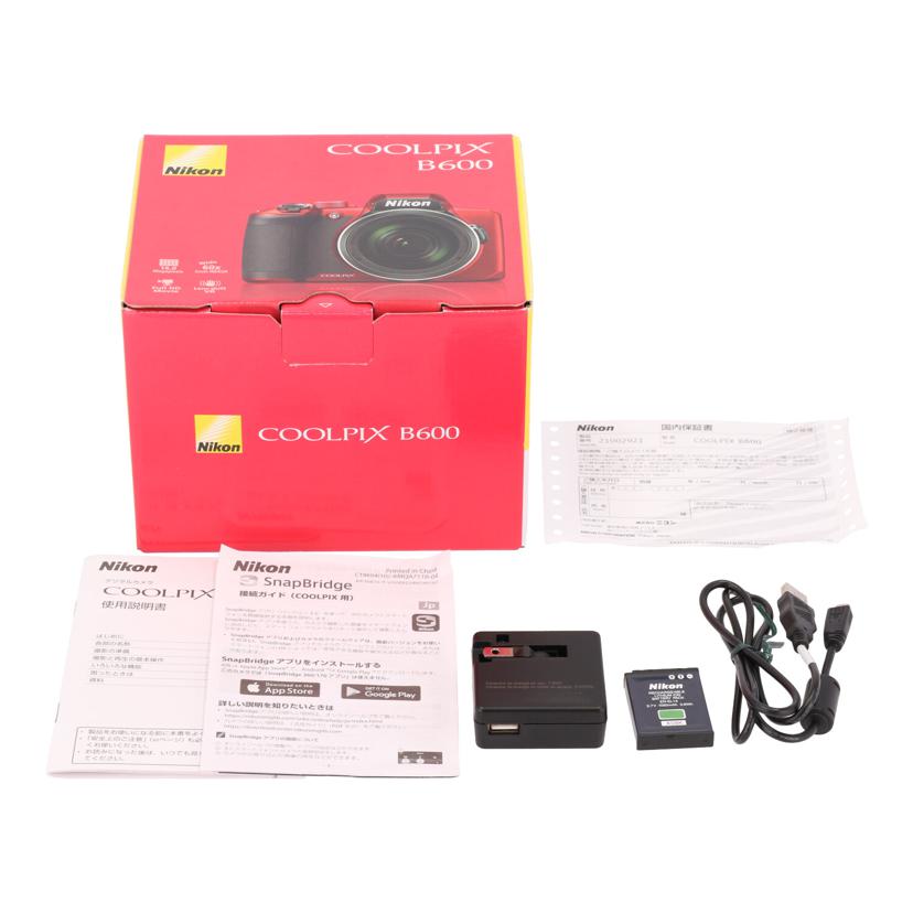 Ｎｉｋｏｎ ニコン/デジタルカメラ／ＣＯＯＬＰＩＸ　Ｂ６００/COOLPIX B600//21002921/Aランク/84