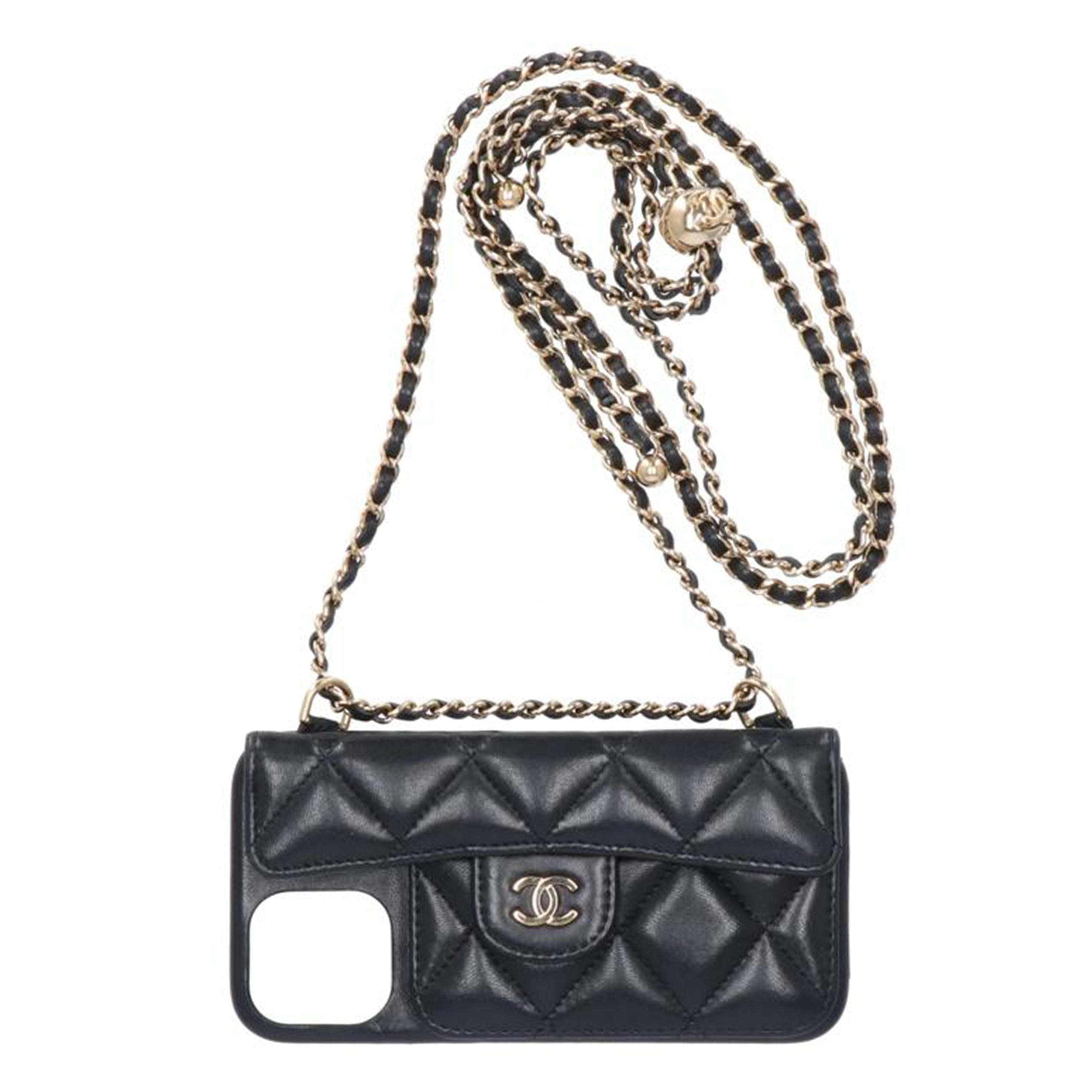 ＣＨＡＮＥＬ シャネル/マトラッセ／ラムスキンｉ　ｐｈｏｎｅ　カバー／チェーンショルダー/iPhone12//307*****/ABランク/75