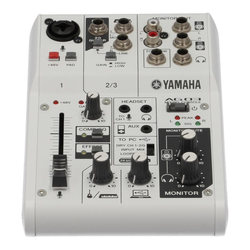 ＹＡＭＡＨＡ ヤマハ/オーディオインターフェース/AG03//YCBN05879/Aランク/63