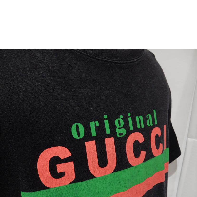 ＧＵＣＣＩ ｸﾞｯﾁ/プリントロゴ／Ｔシャツ／コットン／ブラック/616036//BCランク/02