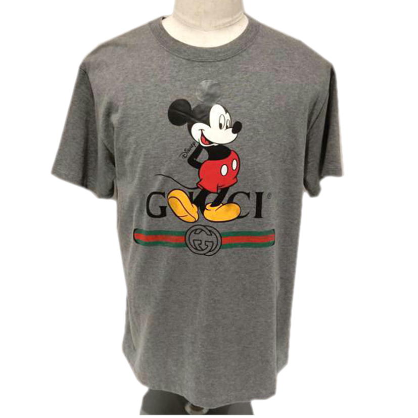 ＧＵＣＣＩ　 ｸﾞｯﾁ/ディズニーコラボ／オーバーサイズ／プリントＴシャツ／グレー/565806//ABランク/02