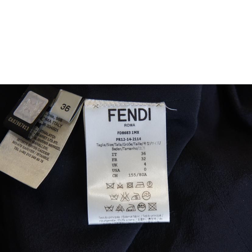 ＦＥＮＤＩ フェンディ/ロゴ＆ガールシルクハーフスリーブワンピース//ABランク/92
