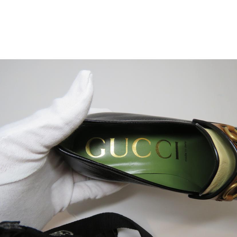 ＧＵＣＣＩ/ホースビットレザープラットローファー／２３．０ｃｍ/572228//SAランク/90