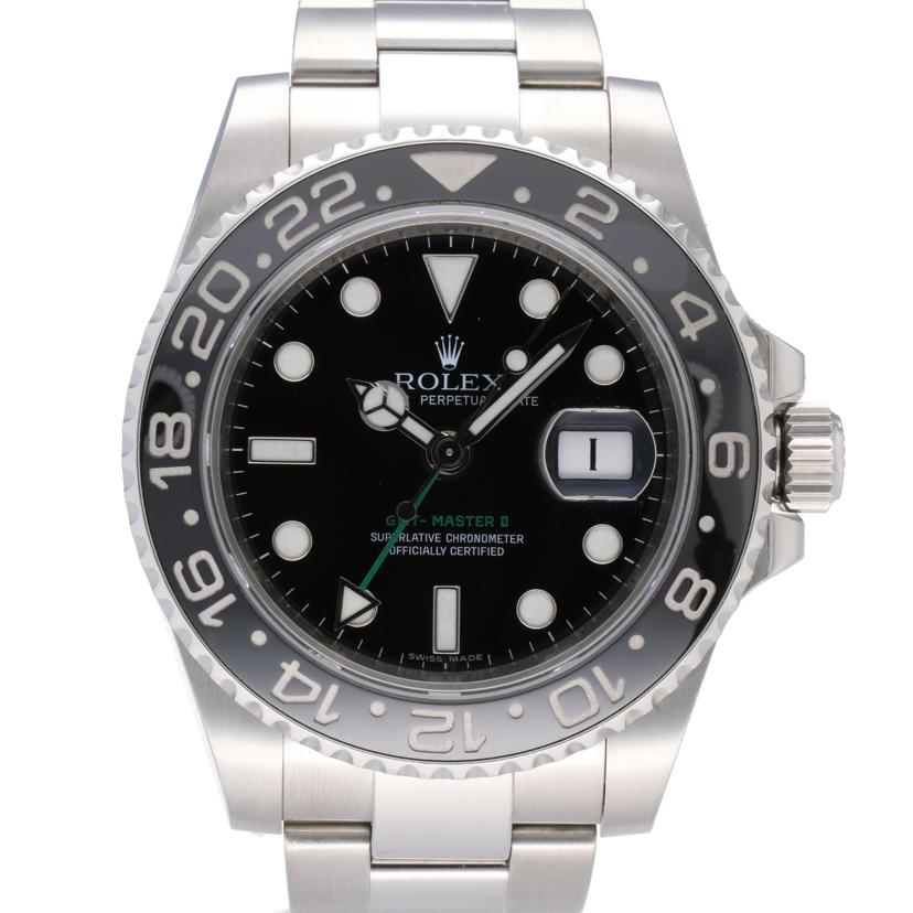 ＲＯＬＥＸ ロレックス/ＧＭＴマスター２／ＳＳ／黒／ルーレット/116710LN//V211889(09年)/ABランク/75