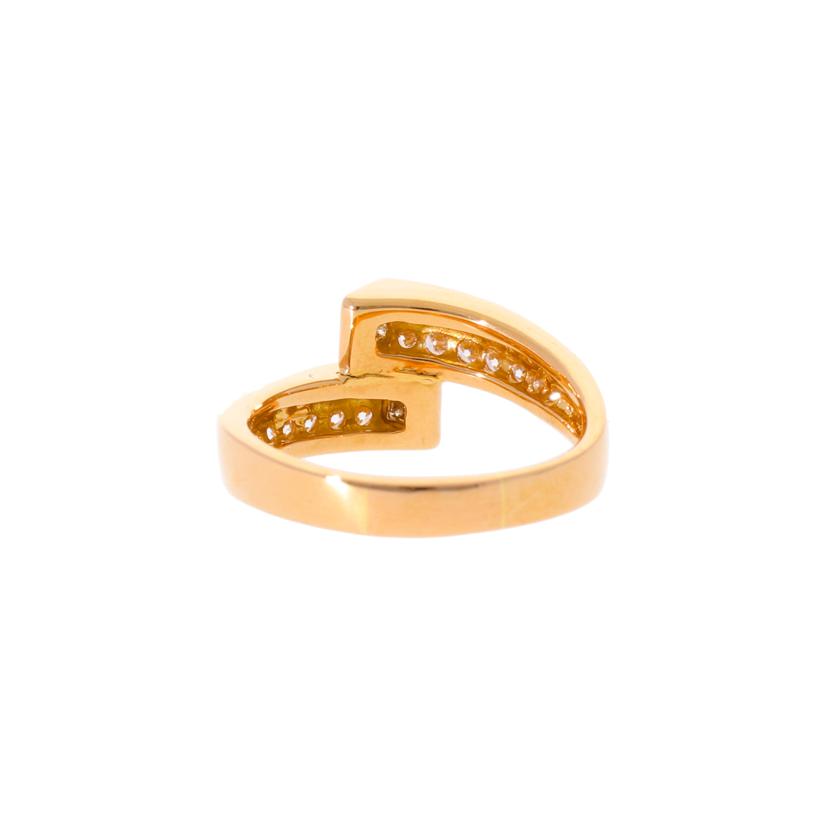 /　◎Ｋ１８ダイヤリング０．３３／０．６７ｃｔ//Aランク/75