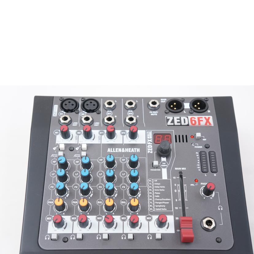 Allen & Heath ZED-6FXアナログ・ミキサー 「アレンアンドヒース