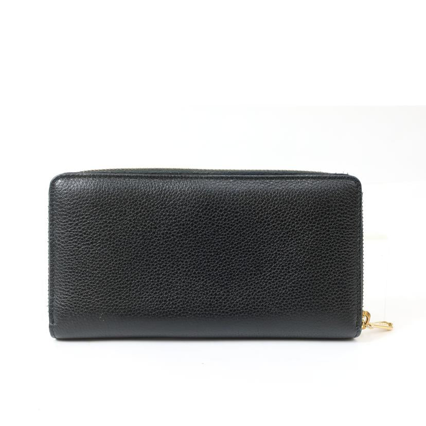 ＧＵＣＣＩ グッチ/ズゥミラウンドファスナー　長財布　ブラック/570661//Bランク/65