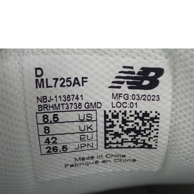 ｎｅｗ　ｂａｌａｎｃｅ ﾆｭｰﾊﾞﾗﾝｽ/ＮＢ　７２５　スニーカー/ML725AF//26.5cm/Bランク/62