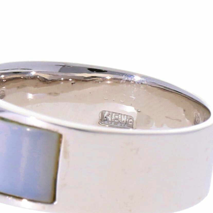 /Ｋ１８ＷＧマザーオブパールＦ０．０７リング//Aランク/75