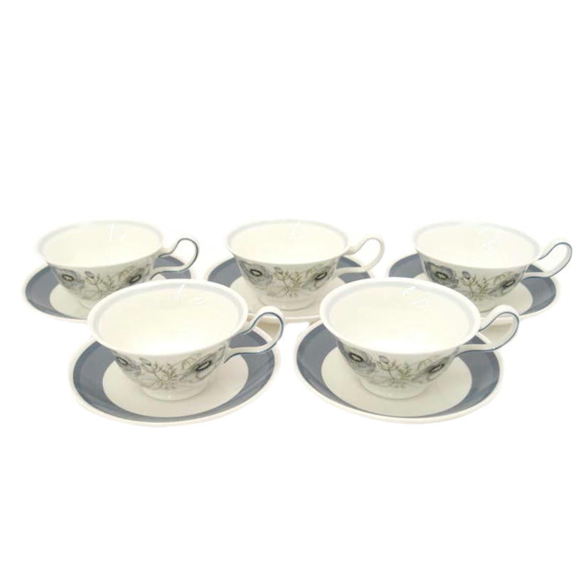 ＷＥＤＧＷＯＯＤ ｳｪｯｼﾞｳｯﾄﾞ/カップ＆ソーサーセット５客セット/GLEN MIST//Aランク/69