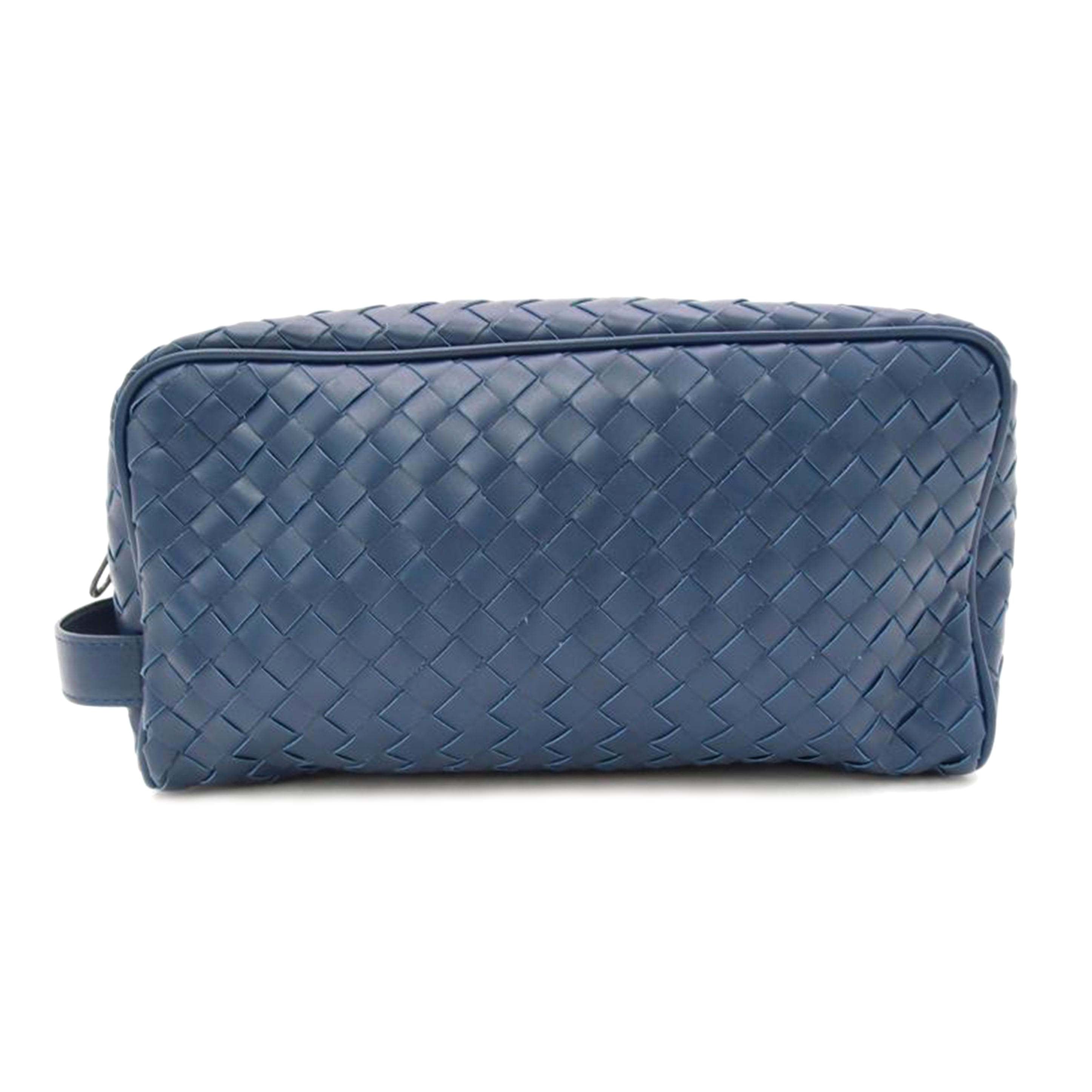 ＢＯＴＴＥＧＡ　ＶＥＮＥＴＡ ボッテガ・ヴェネタ　青　ポーチ　メンズ/イントレチャートセカンドバック／ブルー//Aランク/69
