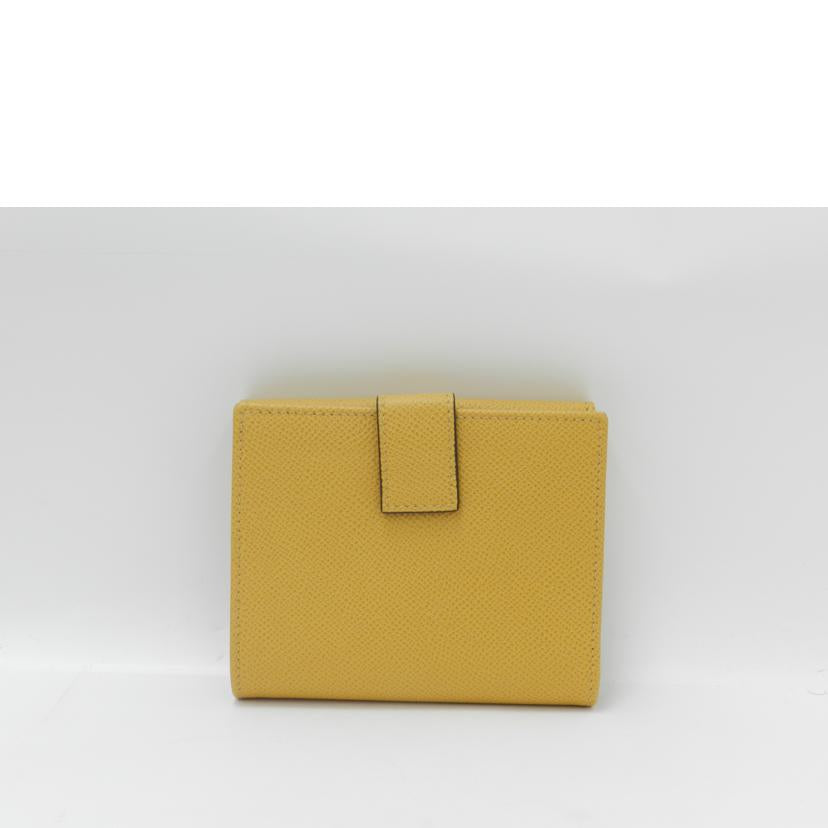 Ｆｅｒｒａｇａｍｏ フェラガモ　黄色　/ガンチーニＷホック二つ折り財布／イエロー/22C877//SAランク/69