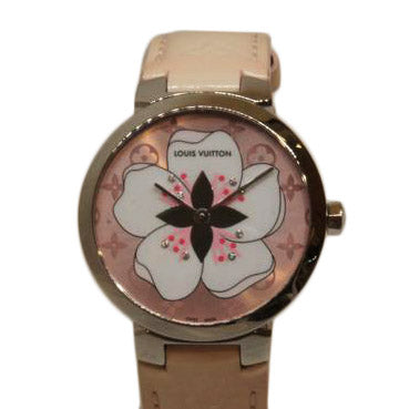 LOUIS VUITTON ルイ･ヴィトン/タンブールサクラ8Pダイヤ/Q13MJE/TJ2***/レディース時計/ABランク/92【中古】