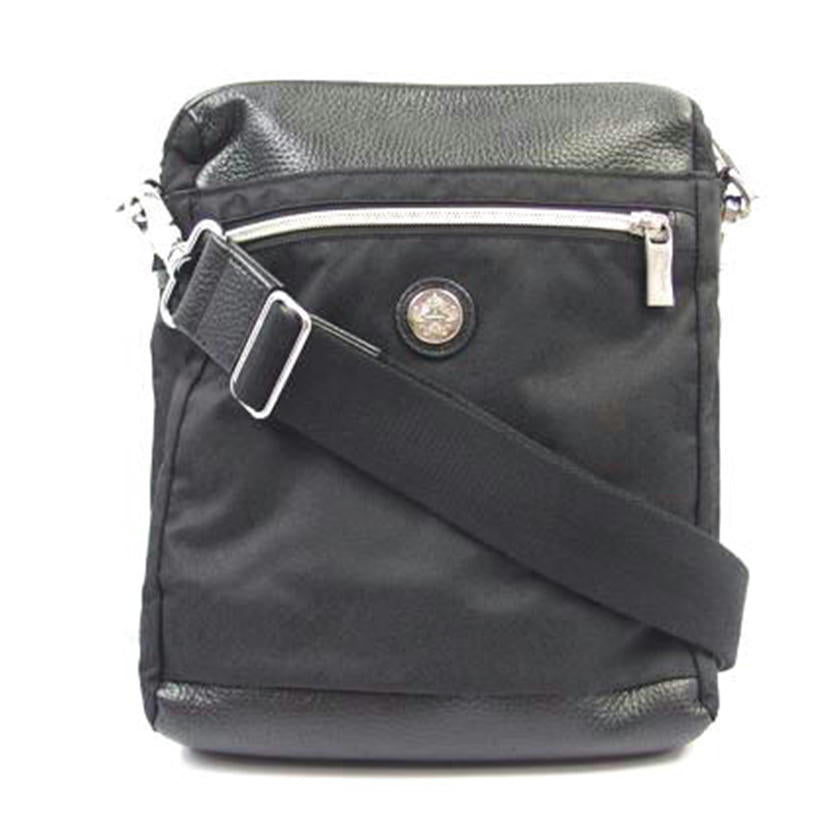 ｏｒｏｂｉａｎｃｏ オロビアンコ/オロビアンコ　レザー×ナイロンショルダーバッグ　ブラック//ABランク/83