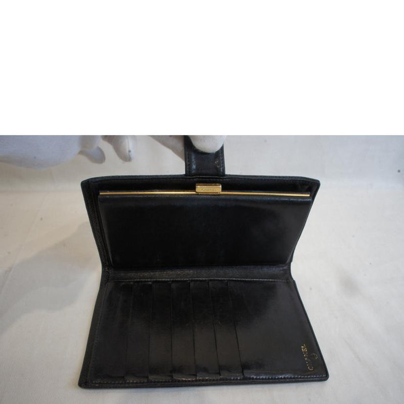 ＣＨＡＮＥＬ シャネル/キャビアスキンガマ口長財布Ｇ金具//ｼｰﾙ*/Bランク/92