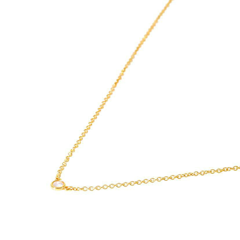 ＴＩＦＦＡＮＹ＆Ｃｏ． ティファニー　ジュエリー　ペンダント　イエローゴールド　ダイヤ　レディース　18金/Ｋ１８　バイザヤードネックレス　４０ｃｍ／７５０//Aランク/75