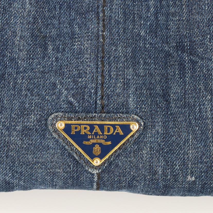 PRADA プラダ/カナパトートバッグ/デニム/B1877B/ブランドバック/Bランク/09【中古】