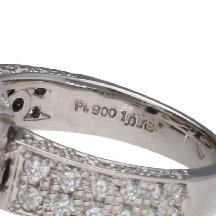 /◎　ＰＴ９００サファイアダイヤリング１．０７８／Ｄ１．６４ｃｔ//Aランク/75
