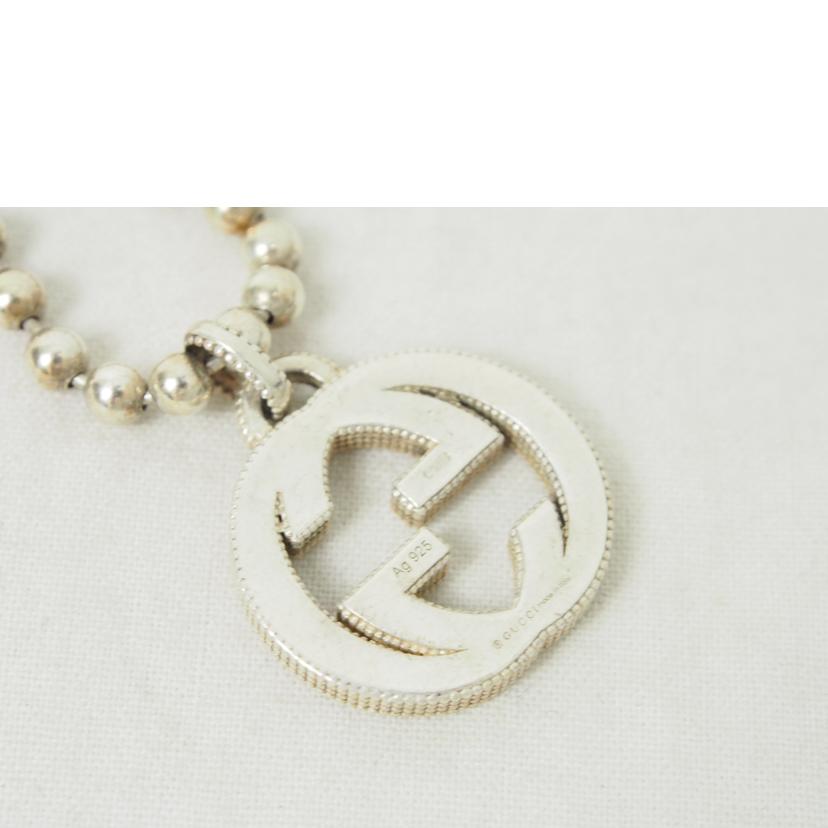 ＧＵＣＣＩ ｸﾞｯﾁ/インターロックングＧ／シルバーネックレス//Bランク/78