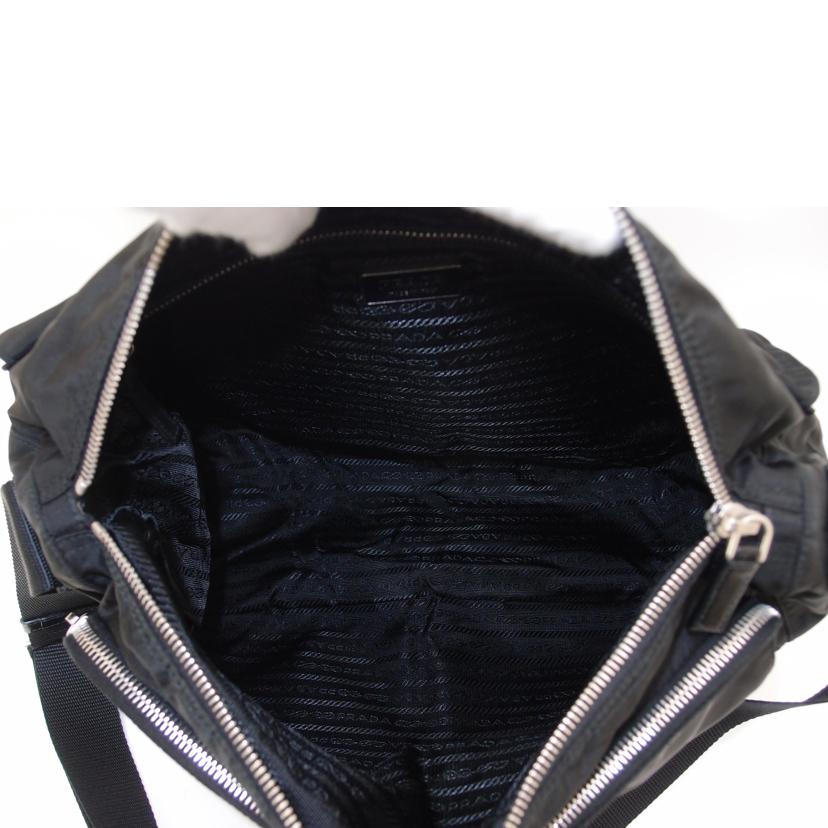 ＰＲＡＤＡ プラダ　斜め掛け　黒　レディース　メンズ/ナイロンショルダー／ブラック/BT1738//31 29/Aランク/69