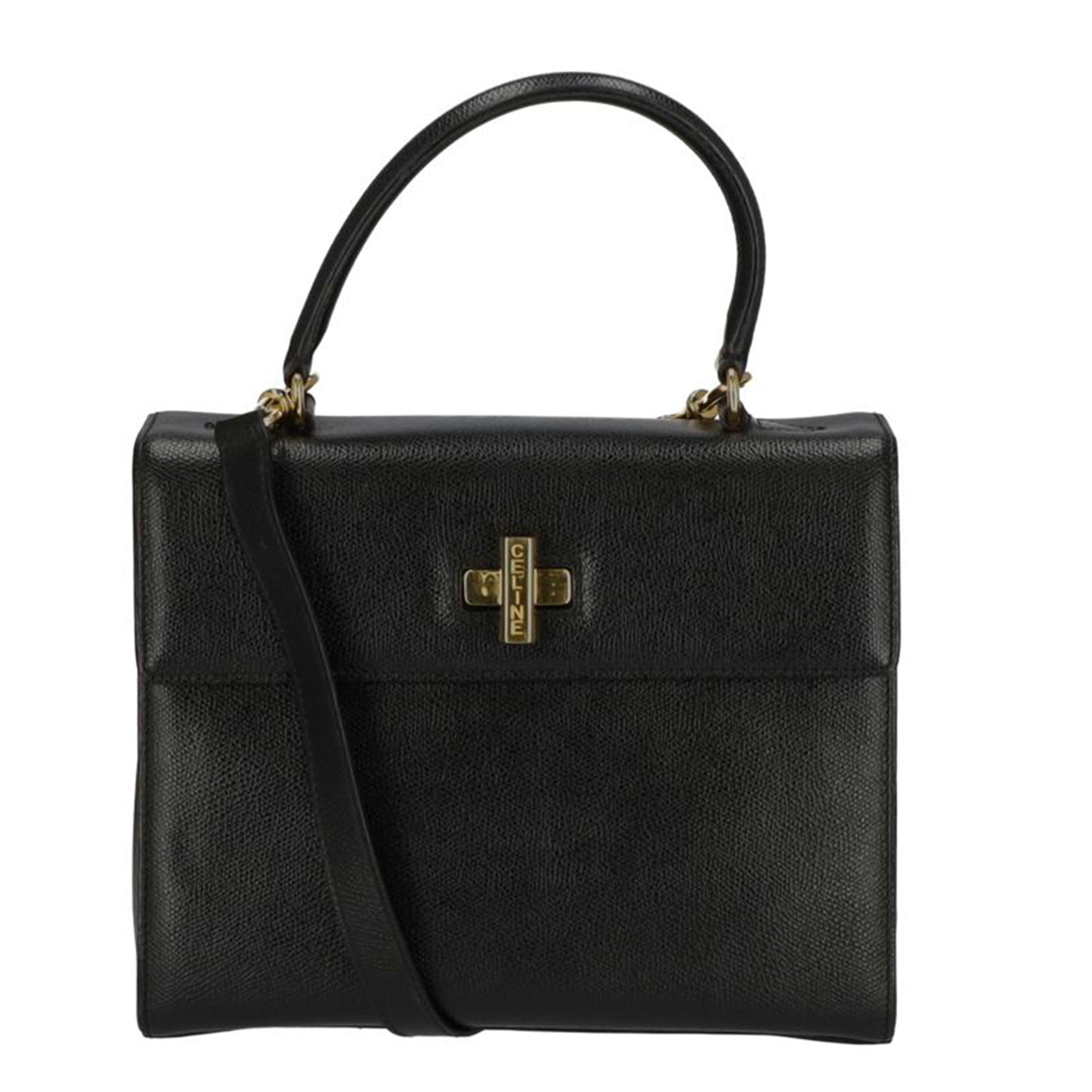 ＣＥＬＩＮＥ セリーヌ/ヴィンテージ／レザー　ターンロック　２Ｗａｙショルダー//M95/Bランク/75