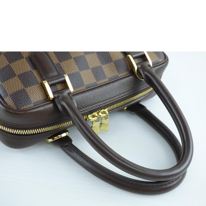 エベヌ素材ラインLOUIS VUITTON ブレラ ハンドバッグ ダミエ レザー