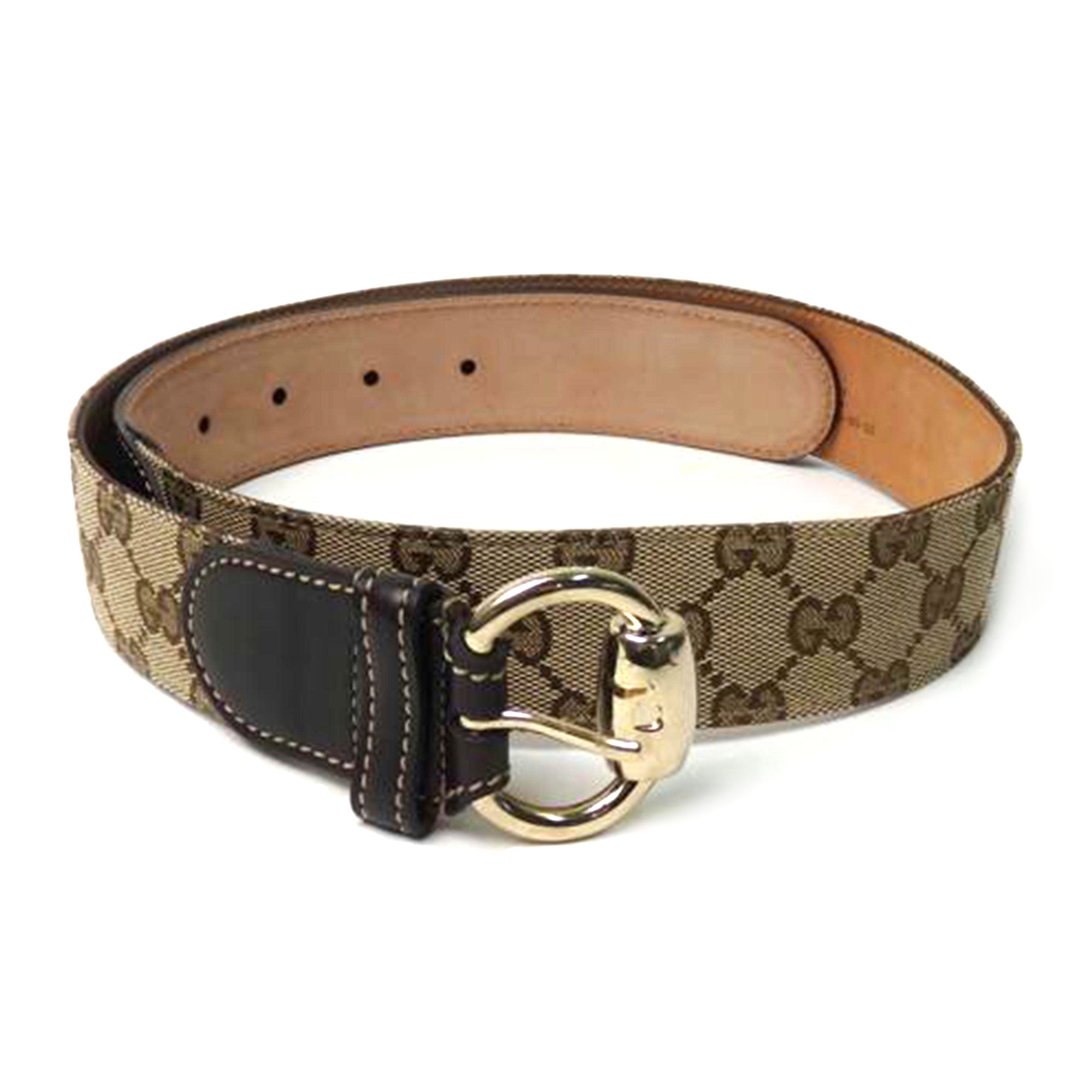 ＧＵＣＣＩ グッチ/ＧＧキャンバスホースビット／ベルト／８０ｃｍ/159618//1766/ABランク/84