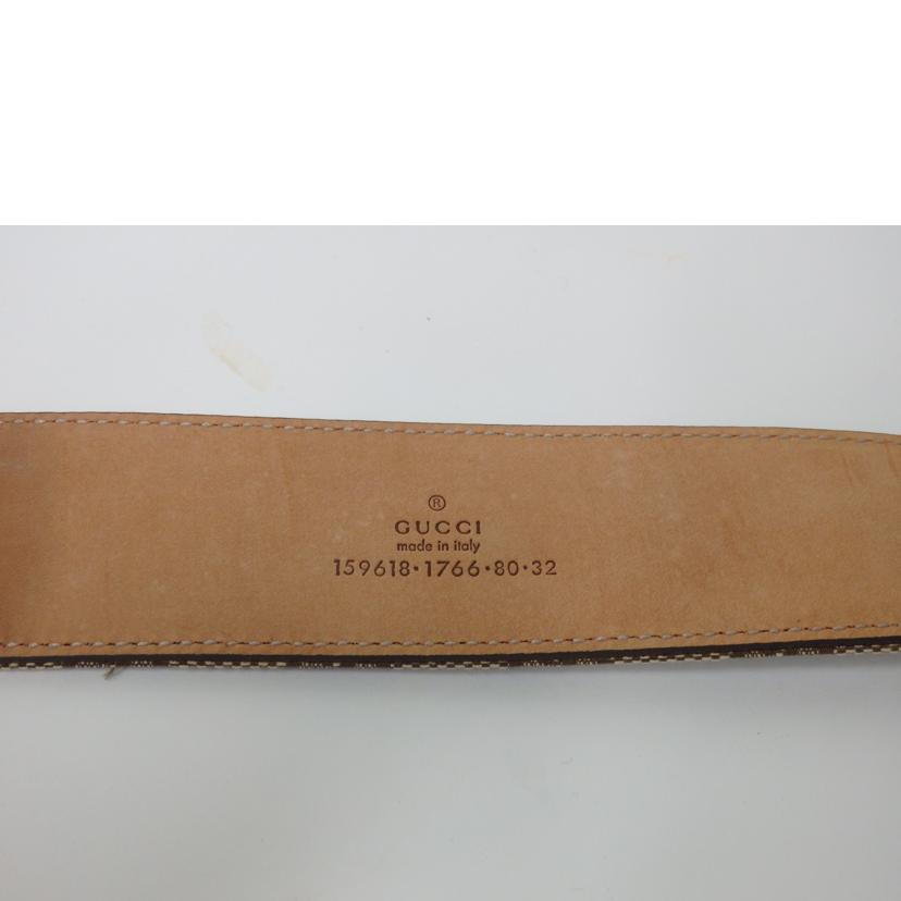 ＧＵＣＣＩ グッチ/ＧＧキャンバスホースビット／ベルト／８０ｃｍ/159618//1766/ABランク/84