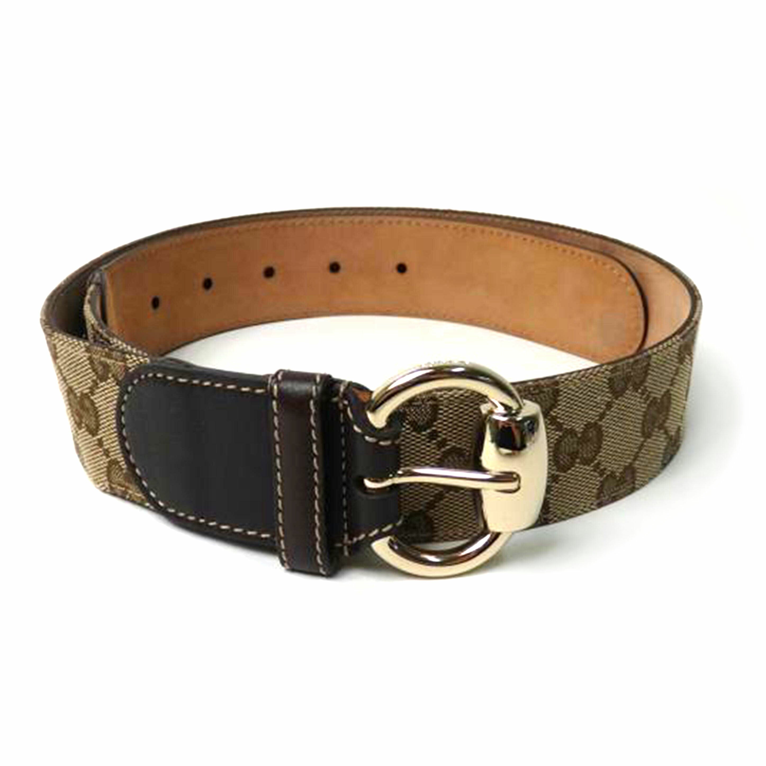 ＧＵＣＣＩ グッチ/ＧＧキャンバスホースビット／ベルト／８０ｃｍ/159618//214351/ABランク/84
