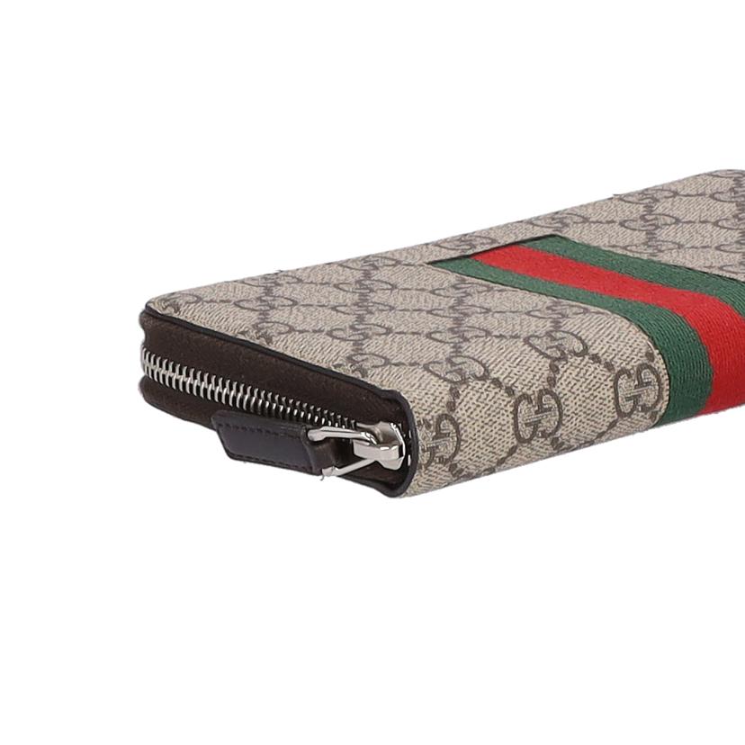 ＧＵＣＣＩ グッチ/ＧＧスプリーム／シェリーラインラウンドファスナー長財布/4088313//209*/ABランク/75