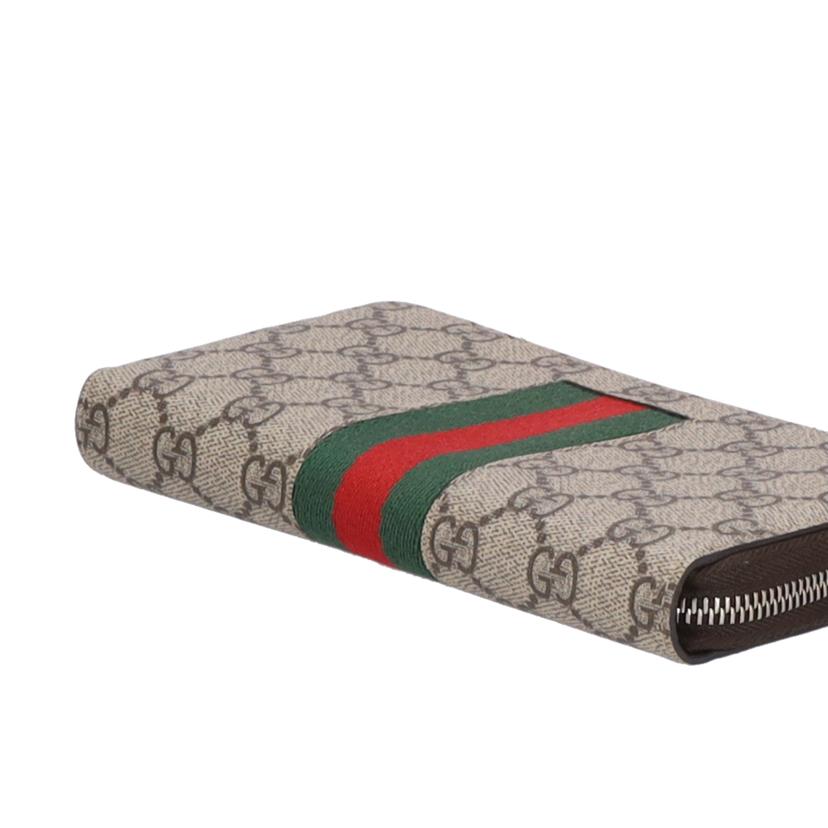 ＧＵＣＣＩ グッチ/ＧＧスプリーム／シェリーラインラウンドファスナー長財布/4088313//209*/ABランク/75