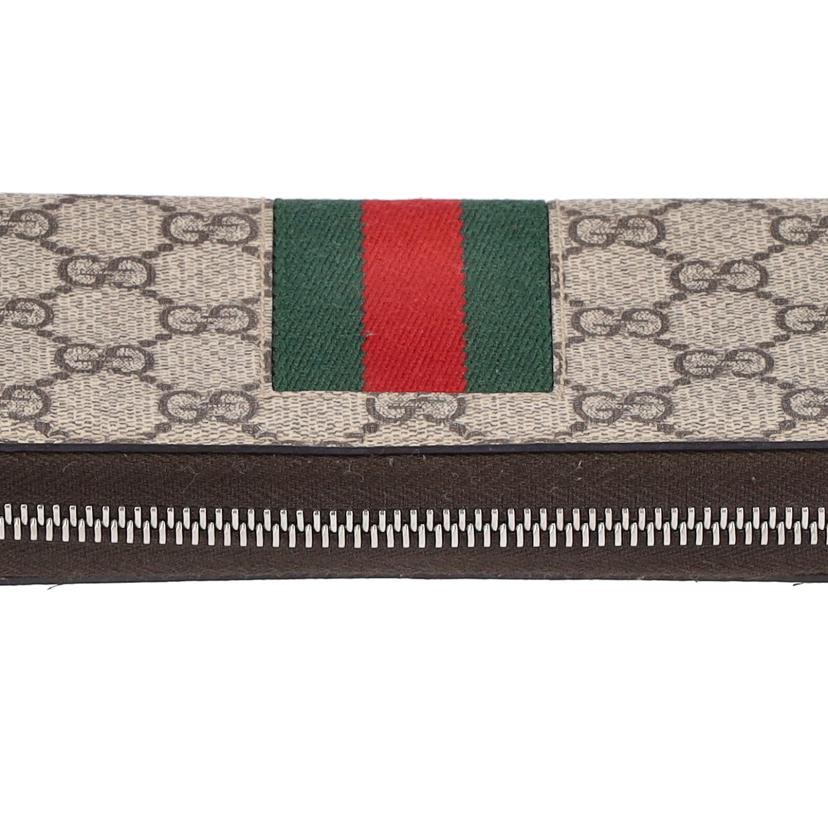 ＧＵＣＣＩ グッチ/ＧＧスプリーム／シェリーラインラウンドファスナー長財布/4088313//209*/ABランク/75