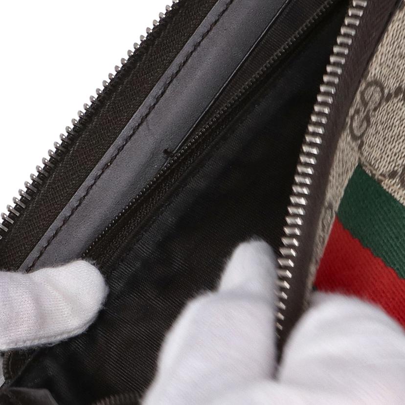 ＧＵＣＣＩ グッチ/ＧＧスプリーム／シェリーラインラウンドファスナー長財布/4088313//209*/ABランク/75