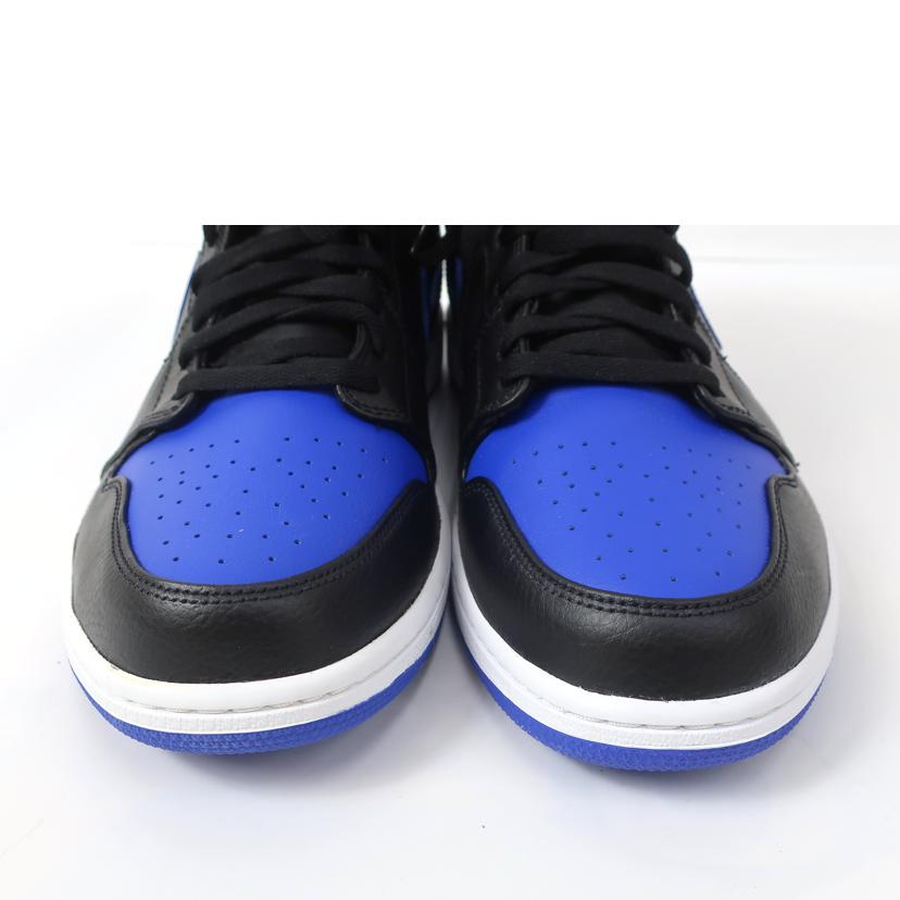 ＮＩＫＥ ナイキ/エアジョーダン１ミッド　ＡＩＲ　ＪＯＲＤＡＮ　１　ＭＩＤ／２９．５ｃｍ／ブラック×ブルー/554724-068//Aランク/65