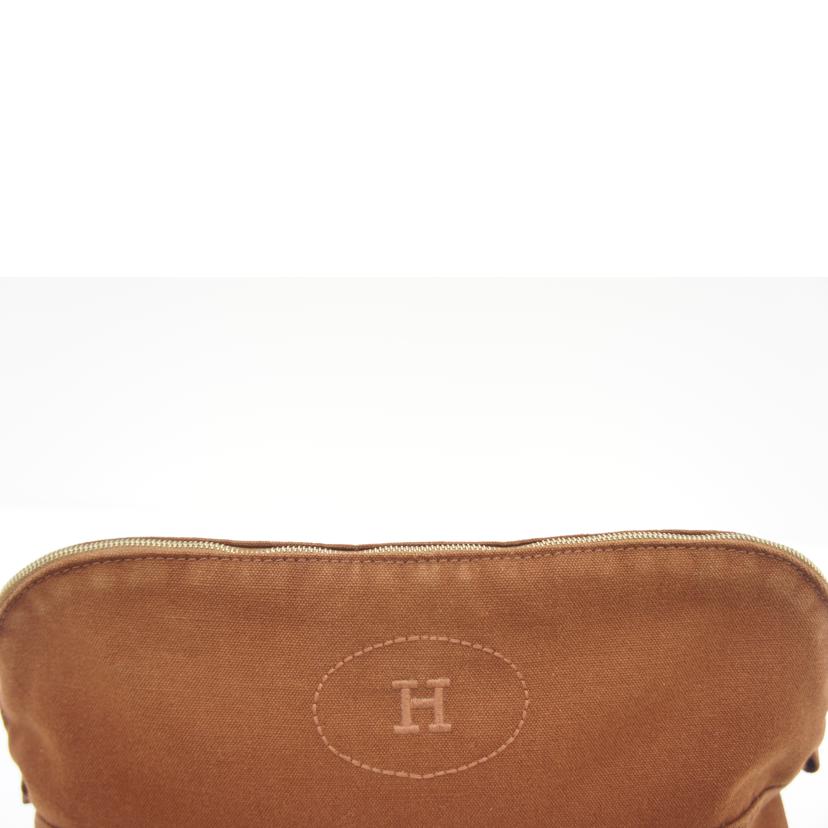 ＨＥＲＭＥＳ　 エルメス/ボリードポーチＧＭ／キャンバス／茶//ABランク/75