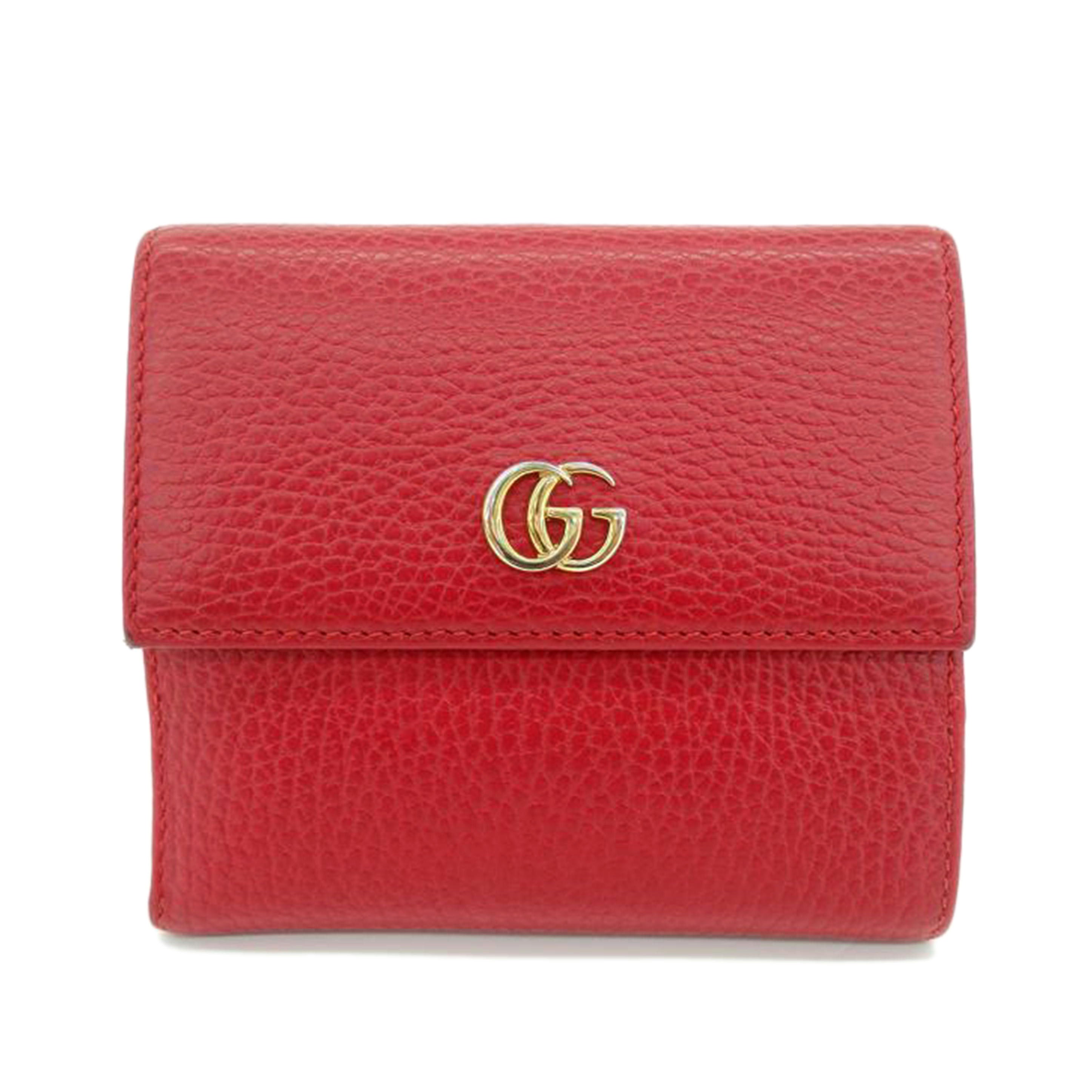 ＧＵＣＣＩ グッチ/ＧＧマーモント／Ｗホック財布/456122//496334/ABランク/75