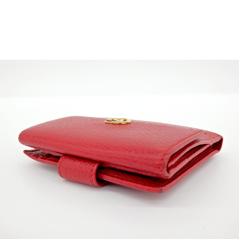 ＧＵＣＣＩ グッチ/ＧＧマーモント／Ｗホック財布/456122//496334/ABランク/75