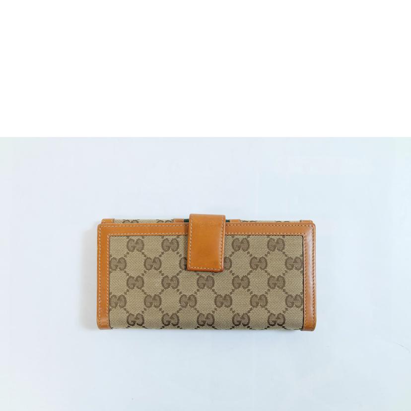 　　ＧＵＣＣＩ グッチ/シェリーライン　ＧＧキャンバスＷホック長財布/258037//427*/BCランク/71