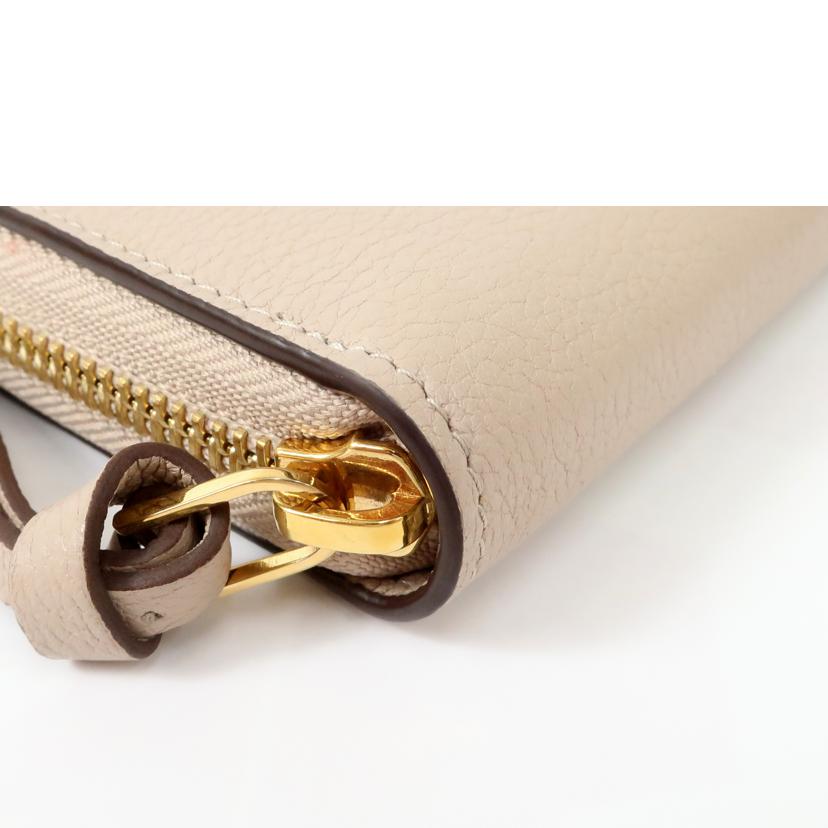 ＬＯＵＩＳ　ＶＵＩＴＴＯＮ ルイ・ヴィトン/グレージュ　　ジッピー・ロックミー　長財布　カーフレザー/M80674//ICｼﾘｱﾙ有/Bランク/65