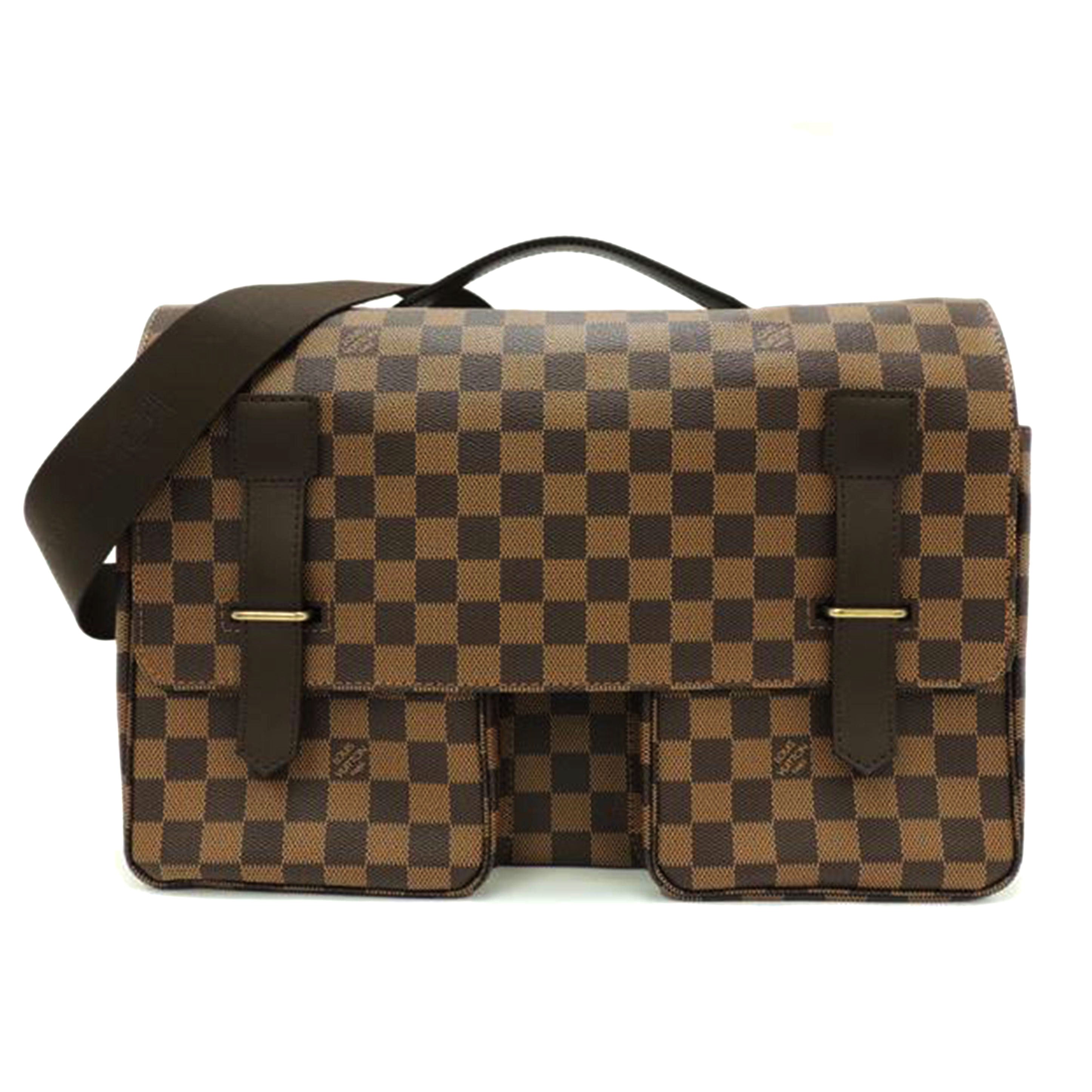 ＬＯＵＩＳ　ＶＵＩＴＴＯＮ ルイ・ヴィトン　ショルダー　肩掛け　斜め掛け　市松模様　ブラウン　メンズ/ブロードウェイ／ダミエ・エベヌ/N42270//TH0045/Aランク/69