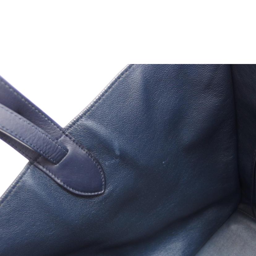 CELINE トートバッグ ネイビー レザー ラゲージ セリーヌ 37999
