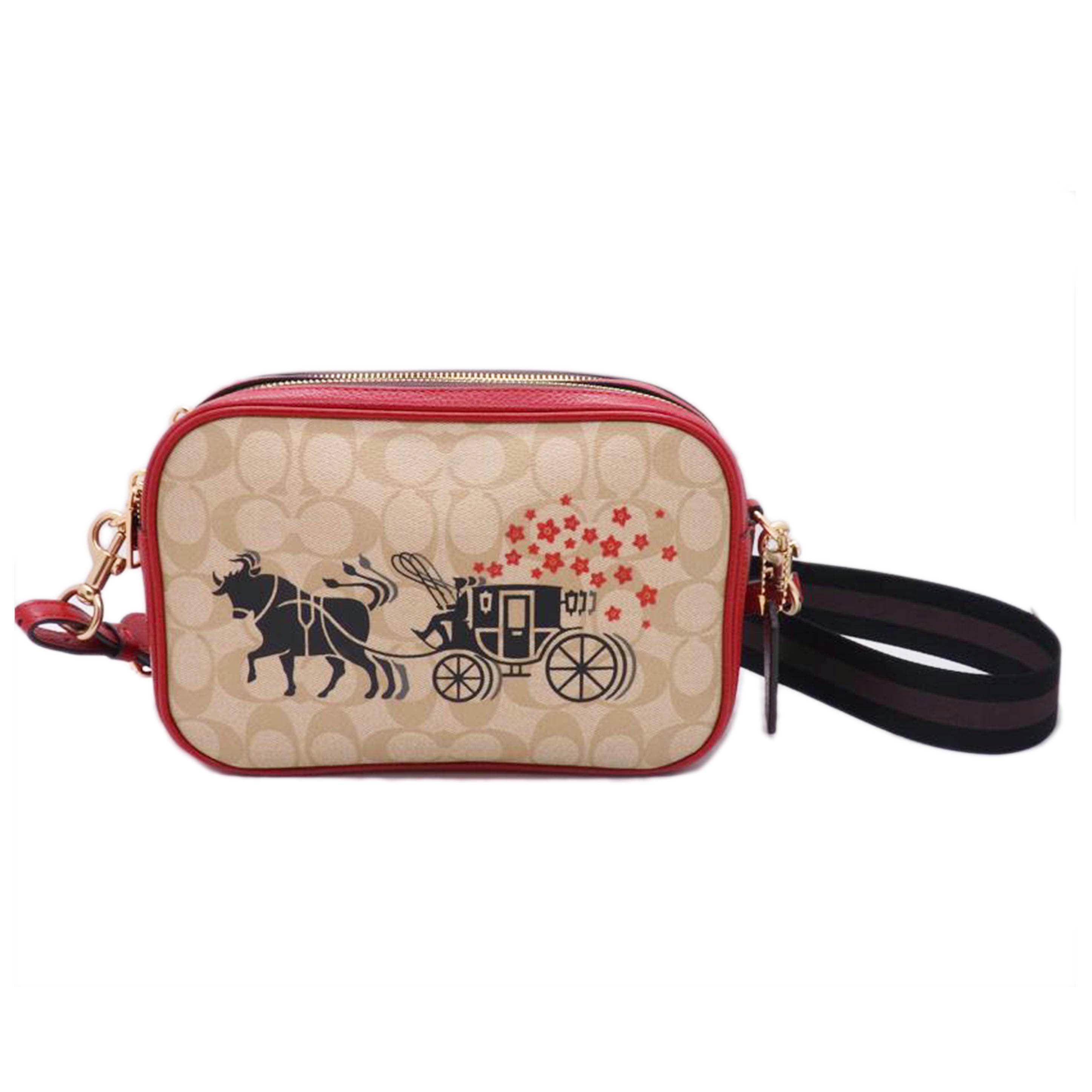 ＣＯＡＣＨ ｺｰﾁ/ルーナ／ニューイヤーオックス／ホースアンドキャリッジ／シグネチャー／ショルダー/C2180//Aランク/02