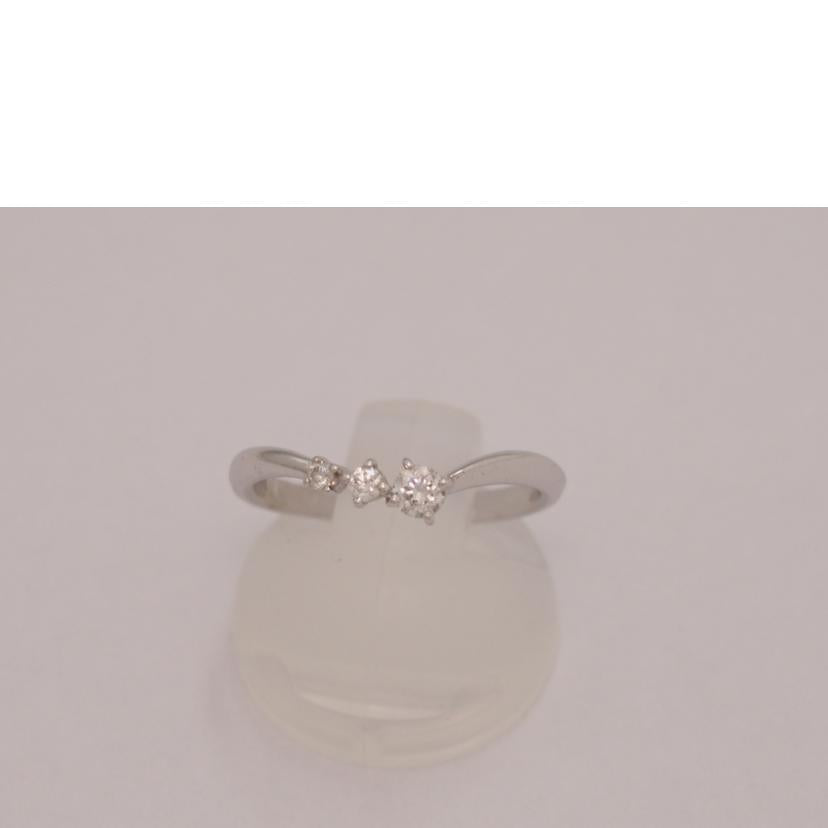 /Ｋ１８ＷＧ　ダイヤリング０．１５ｃｔ//Bランク/76