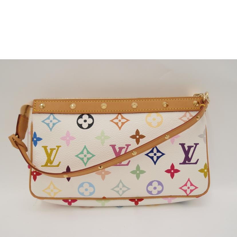 ＬＯＵＩＳ　ＶＵＩＴＴＯＮ ルイ・ヴィトン　ポーチ　白　レディース/ポシェット・アクセソワール／マルチカラー／ブロン/M92649//CA0014/SAランク/69