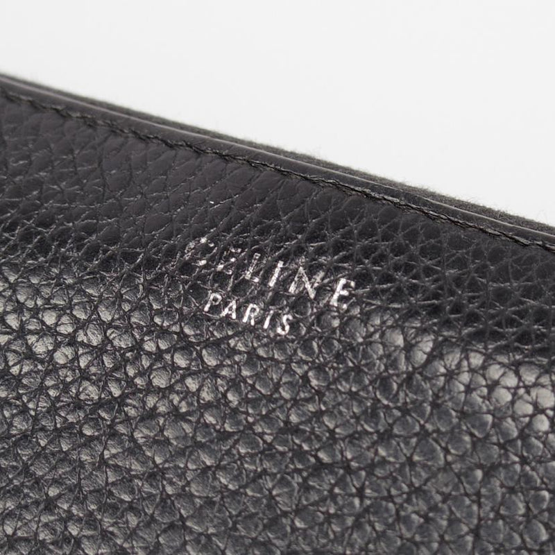 CELINE セリーヌ レザー ジップ ロングウォレット 長財布 グレージュ a