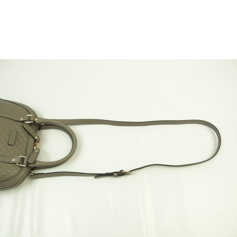 ＧＵＣＣＩ グッチ/マイクログッチシママルゴーミニドームショルダーバッグ／２ｗａｙ／アウトレット/449654//493***/Aランク/83