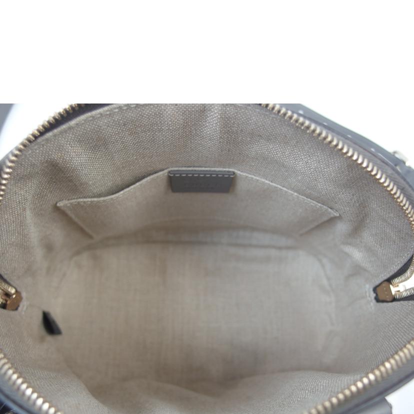 ＧＵＣＣＩ グッチ/マイクログッチシママルゴーミニドームショルダーバッグ／２ｗａｙ／アウトレット/449654//493***/Aランク/83